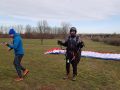 Paragliding Gleitschirm Flugplatz Goerlitz, Sachsen