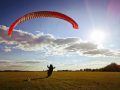 Paragliding Gleitschirm Flugplatz Goerlitz, Sachsen